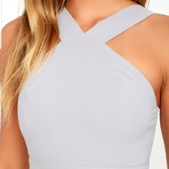 Gray formal skater dress - Picture 4 of 4